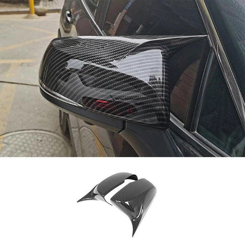 2 x Rearview Mirror Cover Caps Carbon Fiber for Toyota Highlander (2020-Present)