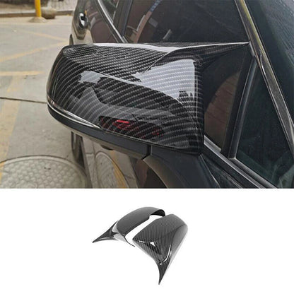 2 x Rearview Mirror Cover Caps Carbon Fiber for Toyota Highlander (2020-Present)
