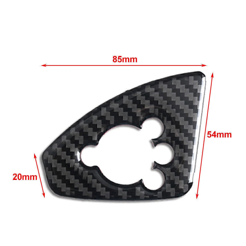 Carbon Fiber Interior Door Lock Button Cover Trim for Audi TT TTRS (2008-2014)