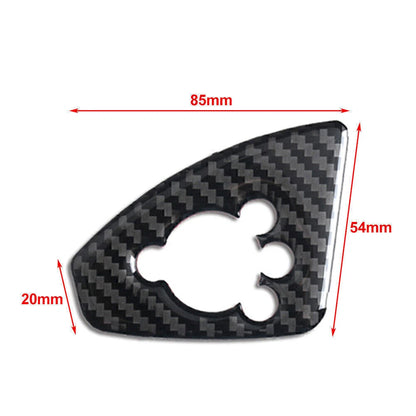 Carbon Fiber Interior Door Lock Button Cover Trim for Audi TT TTRS (2008-2014)