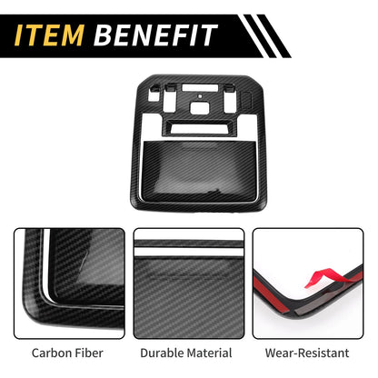 Carbon Fiber Front Roof Reading Light Cover for Toyota Tundra (2022-2024)