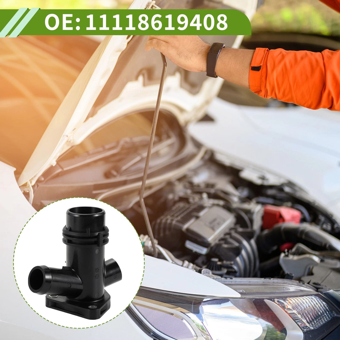 Engine Coolant Thermostat Housing for BMW F22 F23 M240i (2014-2021)