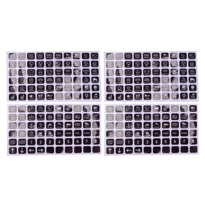 240pc Light Lamp Switch Panel Labels for Car RV 6/8 Gang