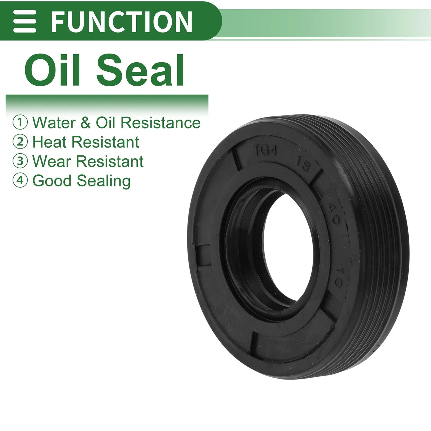 Oil Seal / 18x40x10mm / Seal Ring Shaft Seal NBR Rubber for Make Model