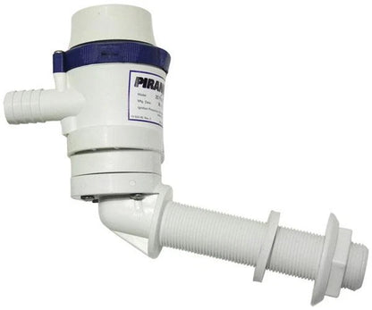 Live Bait Pump Shurflo Piranha 800GPH 12V Angled Port for Marine Use