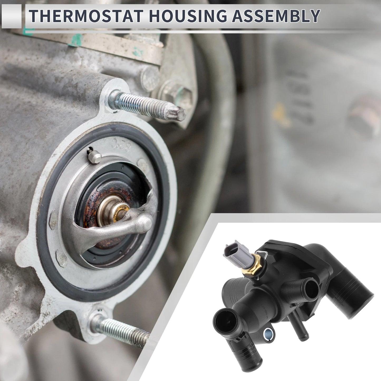 Engine Coolant Thermostat Housing for Ford Transit (2011-2018)