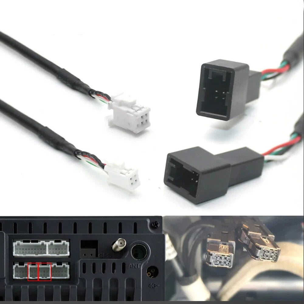 4 Pin 6 Pin Car Radio Wire Harness Adapter for Mitsubishi Pajero ASX (2018)
