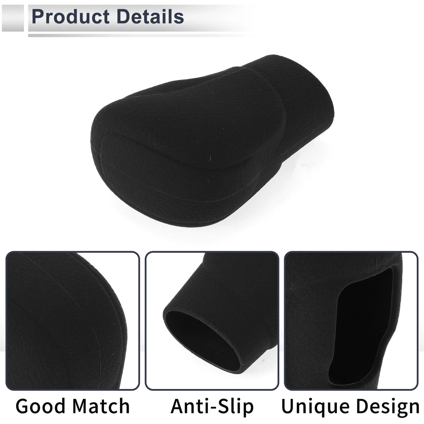 Black Silicone Gear Shift Knob Cover for Honda Accord (2018-2022)