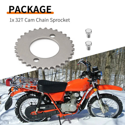32T Cam Chain Sprocket Set for Honda XL200R/CB125S/XL125S/XL185S
