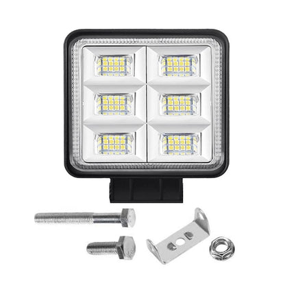 48W 4-Inch Square White LED Work Light Pods for Truck SUV
