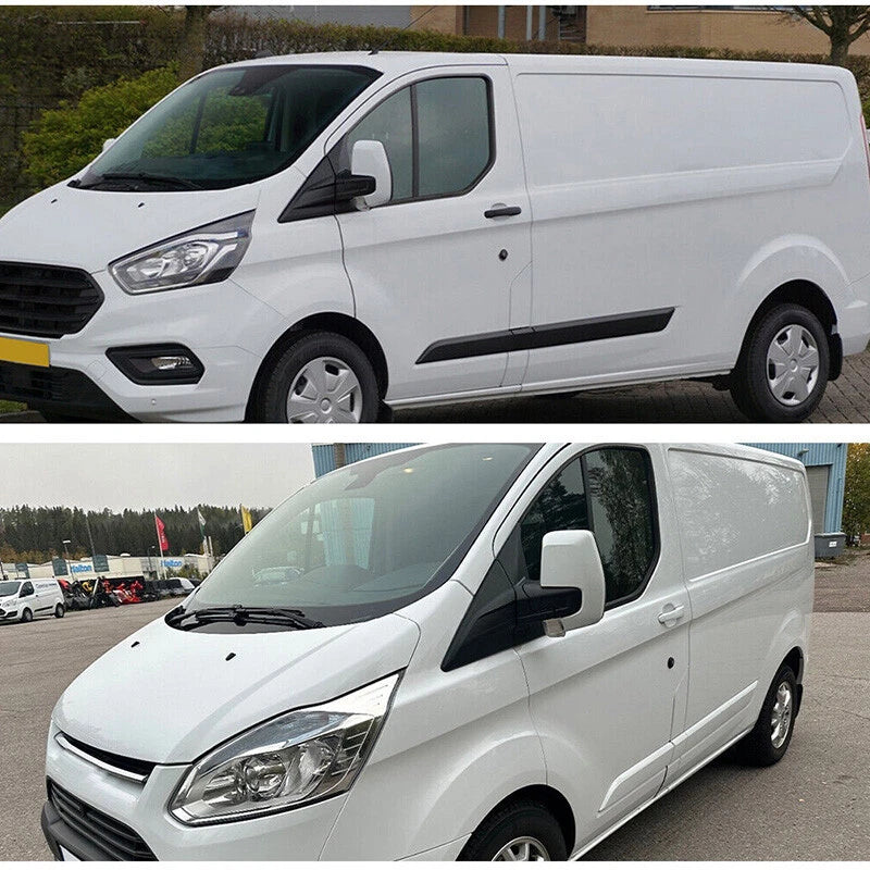 Left & Right Rear View Mirror Covers for Ford Transit Custom (2012-2023)
