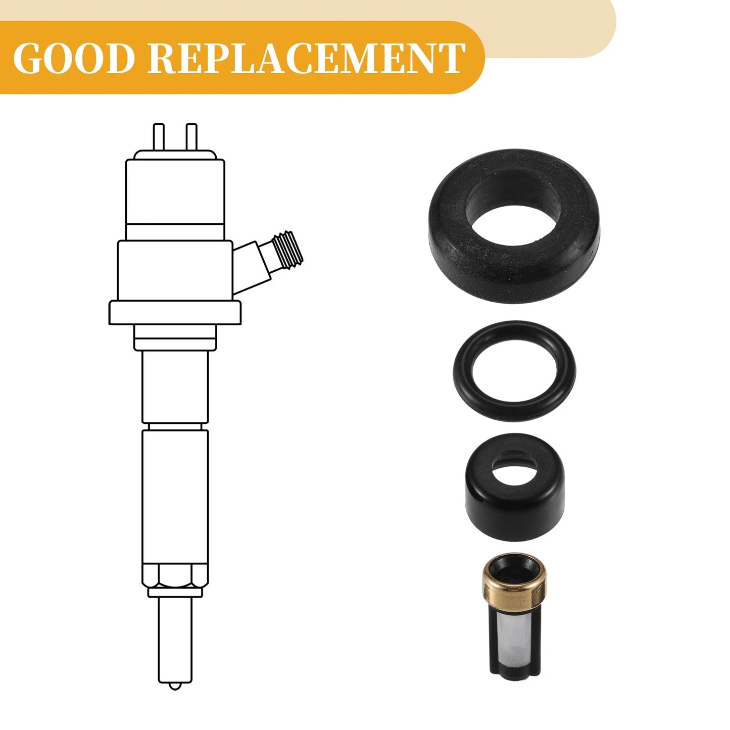4 x Fuel Injector O Rings for Toyota L4 1.8L (2000-2005)