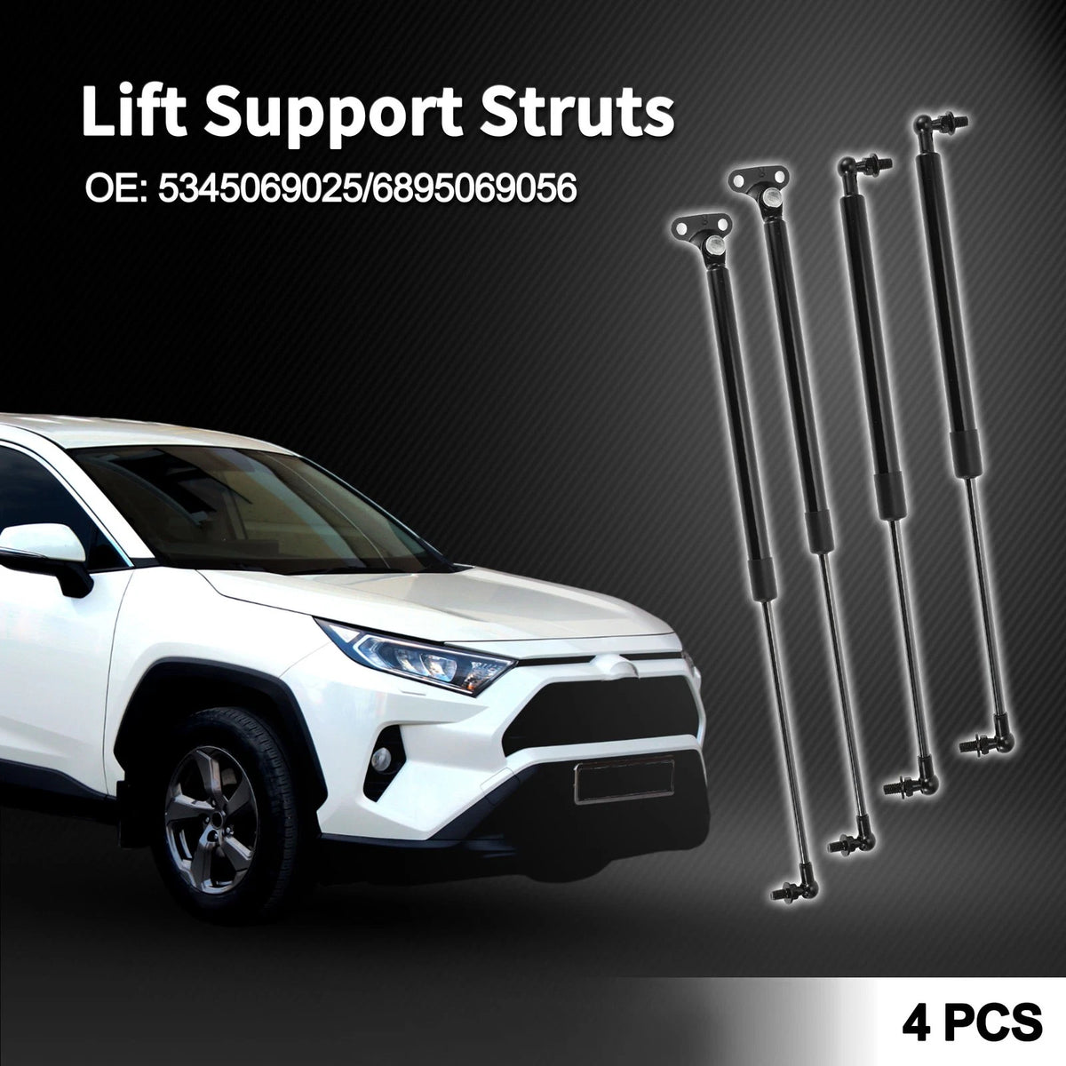 Hood & Tailgate Lift Supports Struts for Toyota Land Cruiser (2008-2021)