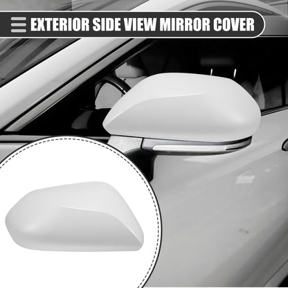 Right Side Mirror Cover Cap for Toyota Prius (2016-2019) ABS White