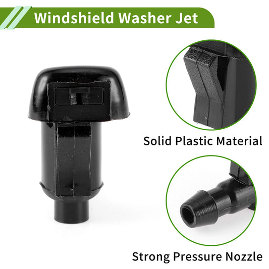 1x Windshield Washer Nozzle with Hose Connector for GMC