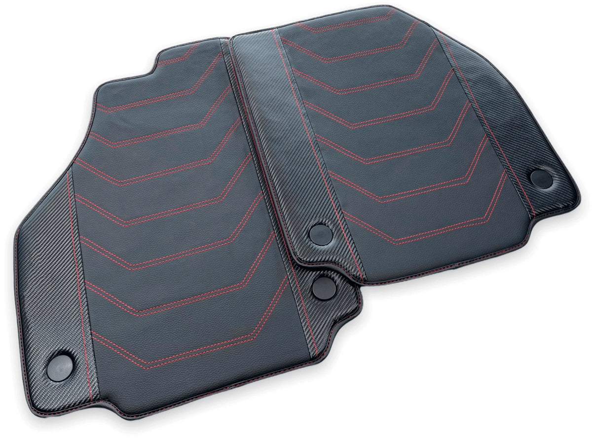 Leather Floor Mats for Ferrari 458 Spider (2010-2015) - AutoWin Brand