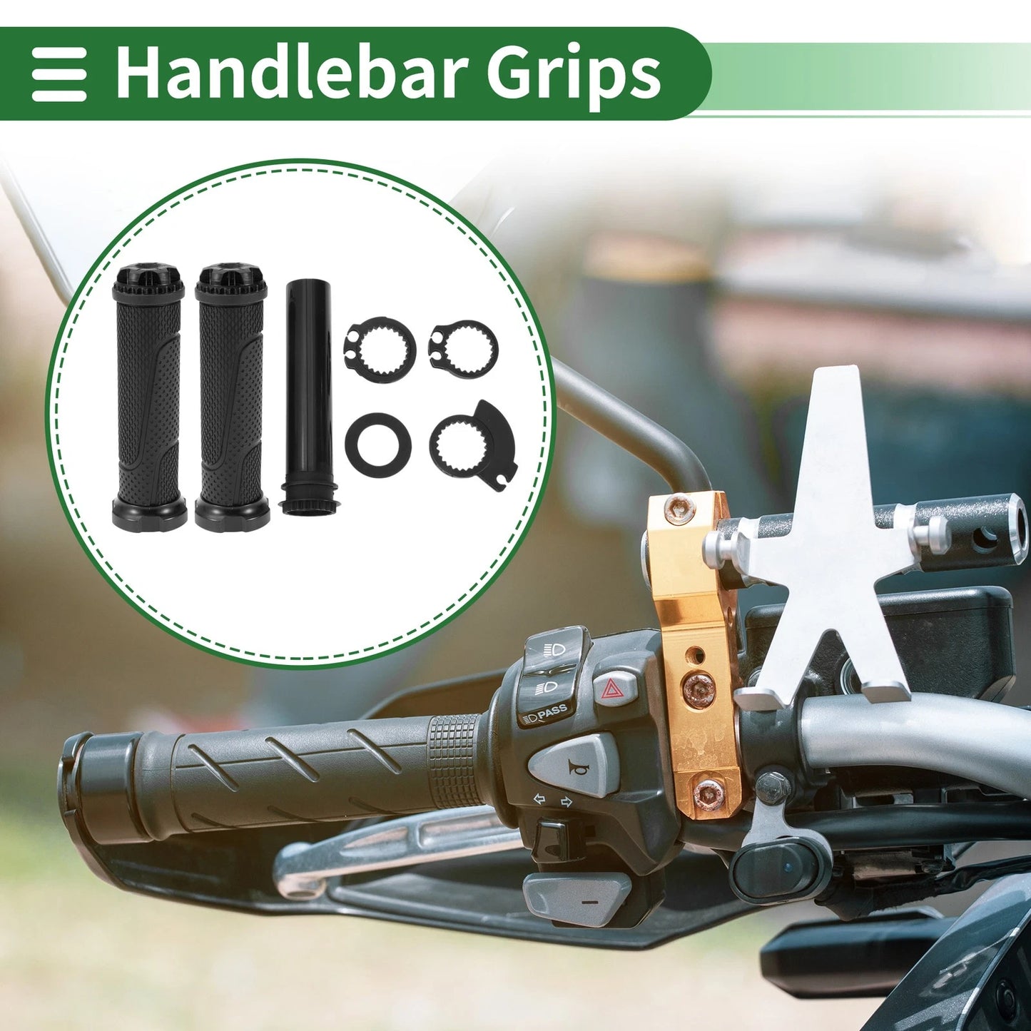7/8" / 22mm / Motorcycle Hand Grips for Universal Motorcycle
