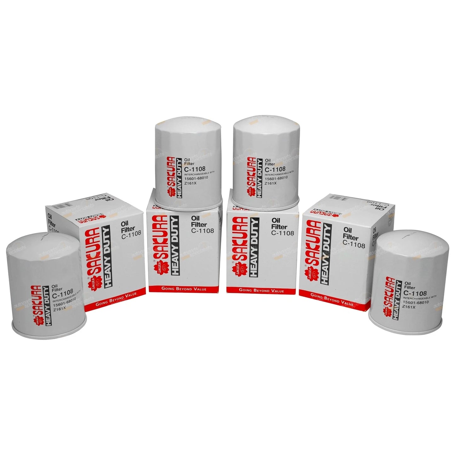Oil Filter 4 Pack for Toyota 2H 12H-T Diesel HJ47 HJ60 HJ75 2H 40 60 70 Series