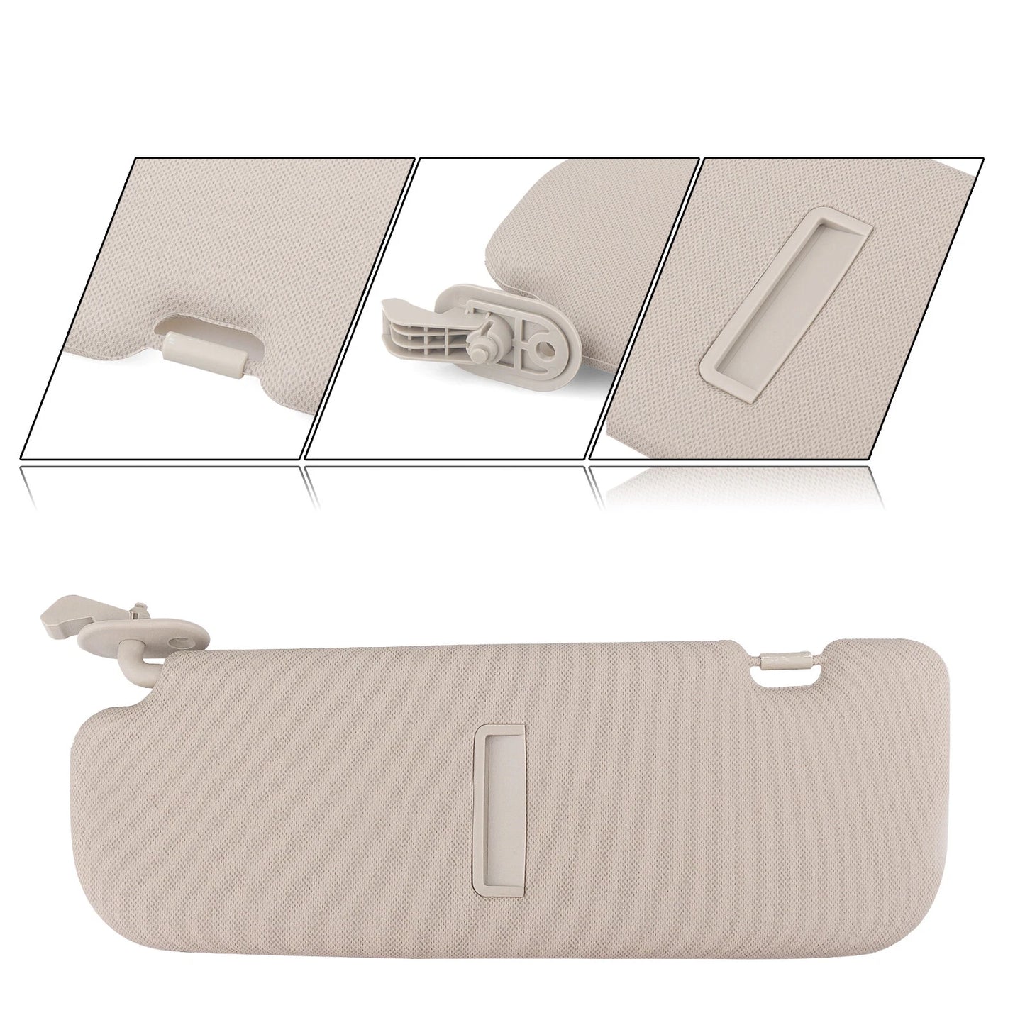 Sun Visor for Hyundai Elantra 2011-2015 (2011-2015) Beige Right Side