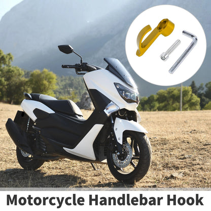 1 Set Universal Handlebar Hook Load-Bearing Gold Tone for Motorcycle