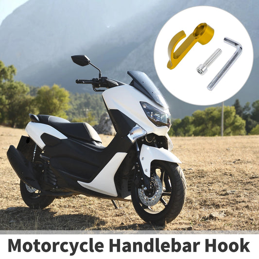 1 Set Universal Handlebar Hook Load-Bearing Gold Tone for Motorcycle