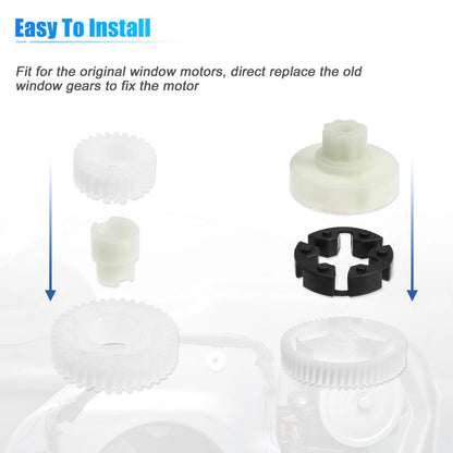 6 Pcs Power Window Lift Motor Gear Kit for Mazda 3 5 6 CX-7 CX-9 RX-8 (2004-2013)