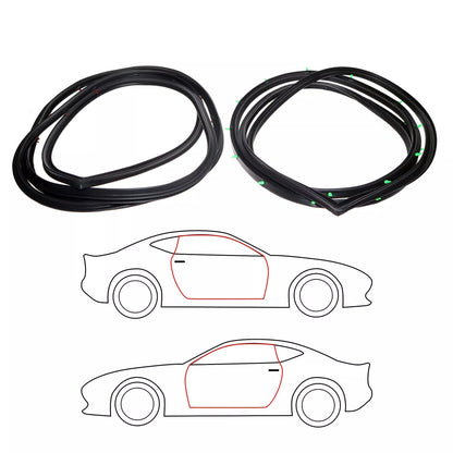 Door Weatherstrip Seal Set for Toyota Corolla Sprinter 2D Sedan KE10 KE11 1966-1969