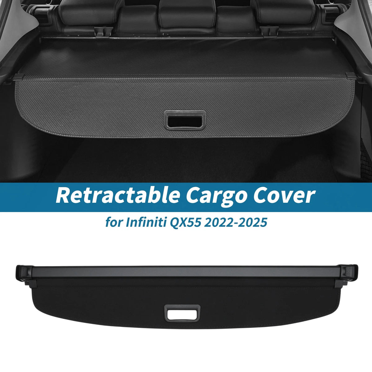 Rear Trunk Parcel Shelf Retractable Cargo Cover for Infiniti QX55 (2022-2025)