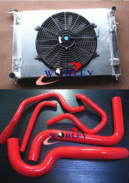 3 Row Radiator, Shroud, Fan & Hose for Holden Commodore VN-VS V6 3.8L (1988-1997)