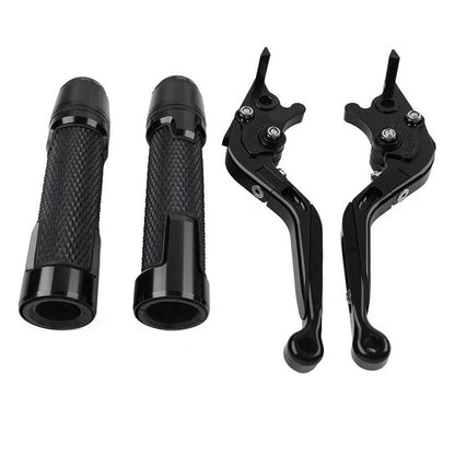 Black Extendable Brake Clutch Lever Grip Set for Yamaha YZF R1 R6