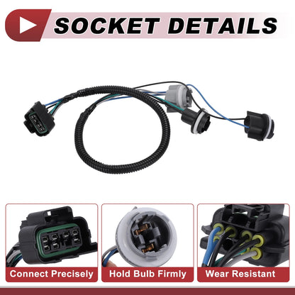 Tail Light Socket Wiring Bulb Pigtail for Chevrolet Tahoe (2000-2006)