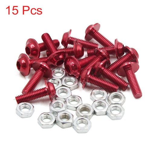 15pcs M6 Fairing Bolts for Motorcycle