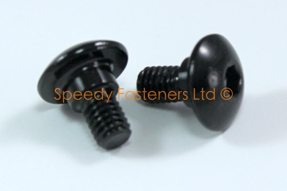Black Aluminum Fairing Bolts / 2 x m5 m6 / Shoulder Bolts for Suzuki