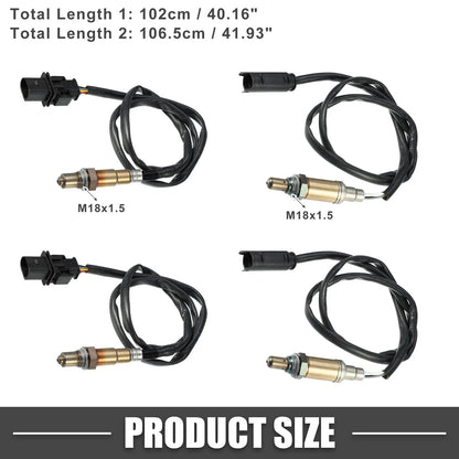 4pcs O2 Oxygen Sensors for BMW 325i 3 Series (2003-2005) 2.5L