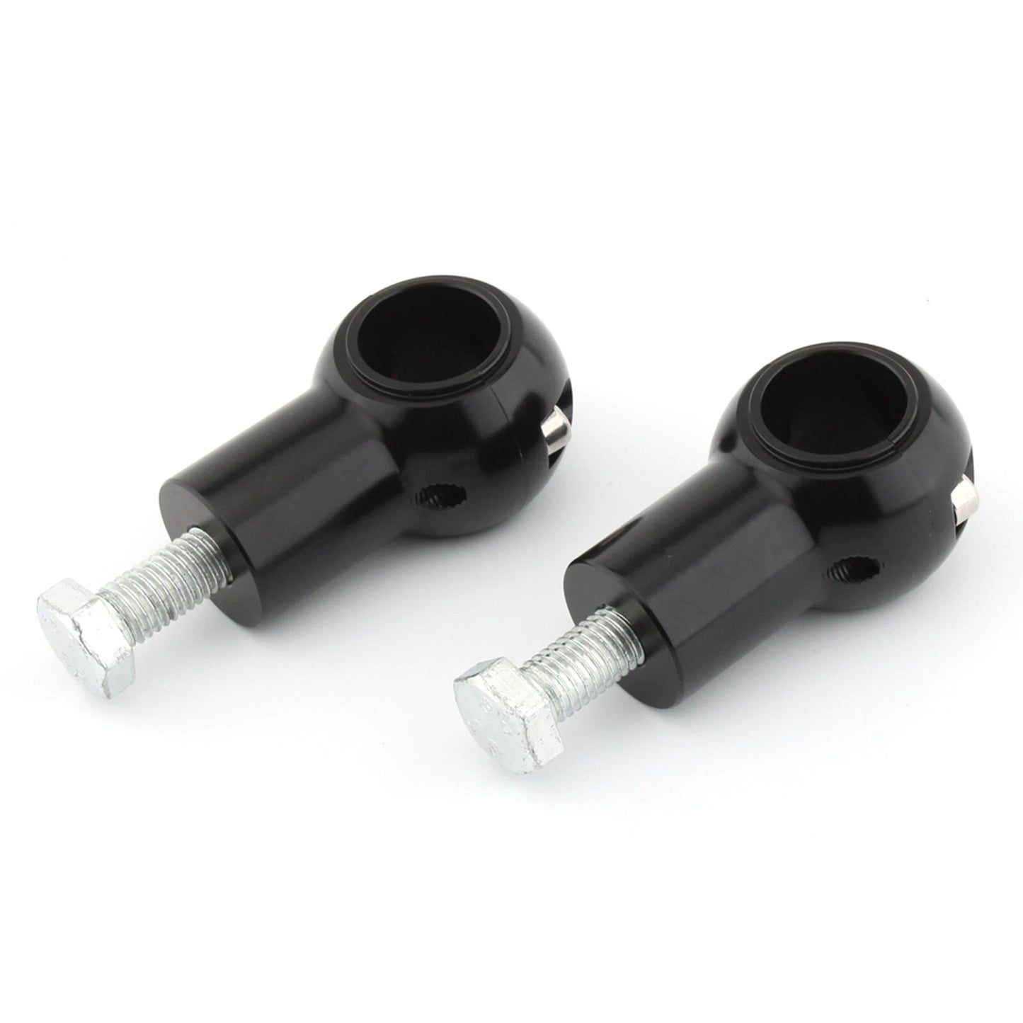 2 x Black Handlebar Risers for Universal Motorcycle (1" Bar)