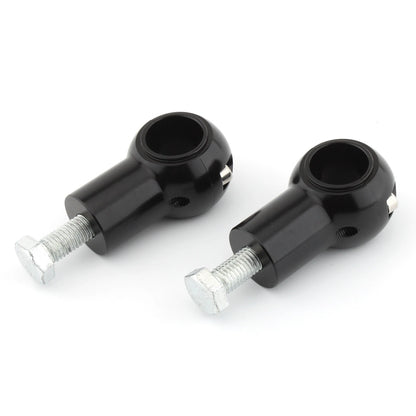 2 x Black Handlebar Risers for Universal Motorcycle (1" Bar)