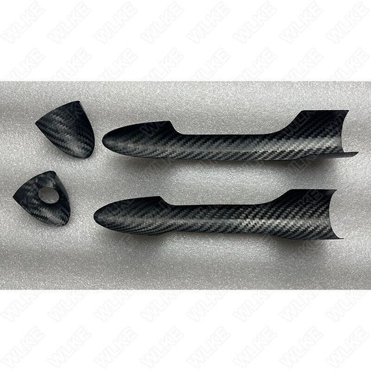 100% Carbon Fiber Exterior Door Handle Cover Trim for Alfa Romeo Giulietta 12-21