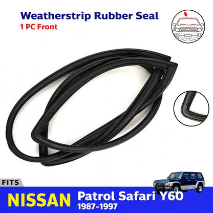Front Windshield Seal w/ mldg Hole Fits Nissan Patrol Safari Y60 GQ 87-97 XFVD