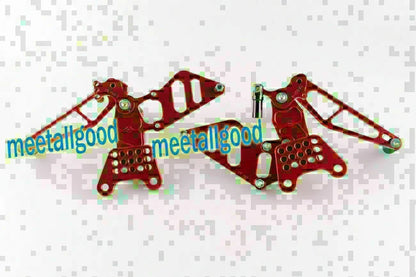 Racing Rearset Footpegs for Honda 929 954 - Adjustable Red (2000-2003)