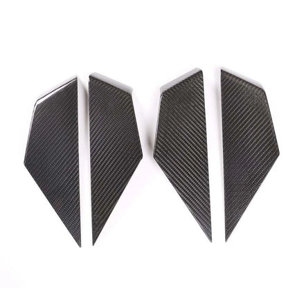 Car Carbon Fiber Interior Door Panel Knob Cover Trim Fit For BMW X5 2019-2022
