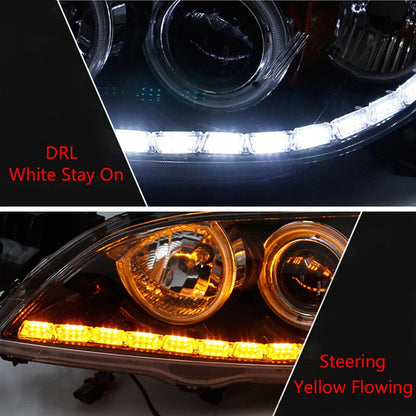 2 x 12LED Switchback Flexible LED Strip Light for Car Turn Signal Lamp