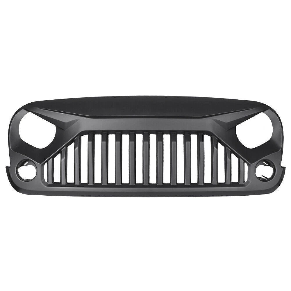 Angry Bird Front Grille for Jeep Wrangler JK 2007-2017 Upgrade Matte Black