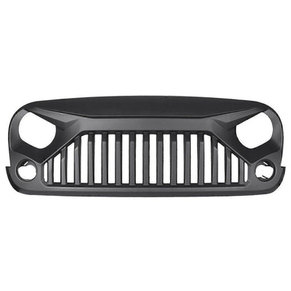 Angry Bird Front Grille for Jeep Wrangler JK 2007-2017 Upgrade Matte Black
