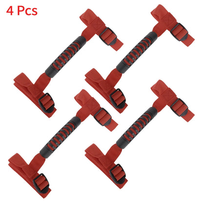 Red Roll Bar Grab Handles for Jeep Wrangler (1987-2021)