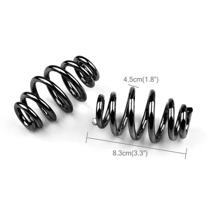 2 x Solo Driver Seat Mounting Springs Black for Chopper Bobber
