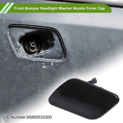 Left Washer Nozzle Cover Cap for Porsche Cayenne 92A Black