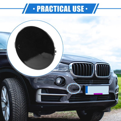 Bumper Tow Hook Eye Cover for BMW X5 (2016-2018) Black