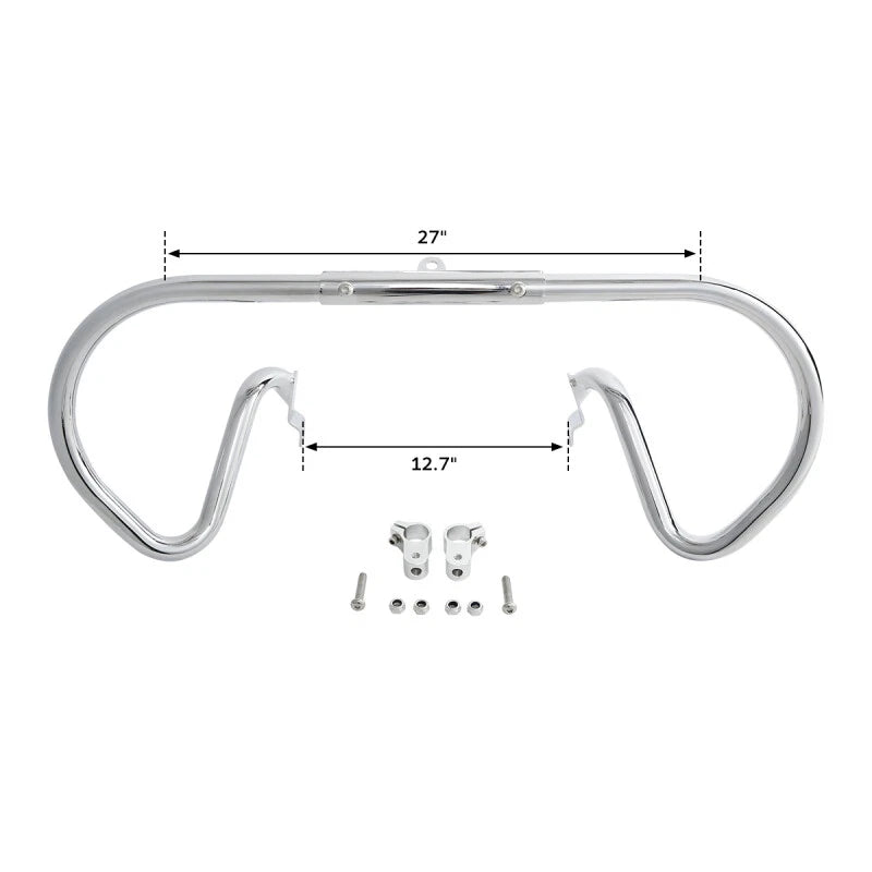 Engine Guards Crash Bar for Harley V-Rod Muscle VRSCA Chrome/Blk (2002-2017)