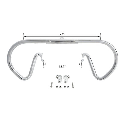 Engine Guards Crash Bar for Harley V-Rod Muscle VRSCA Chrome/Blk (2002-2017)