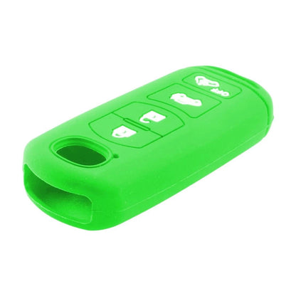 Green Silicone Key Shell Cover for Mazda 3, 5, 6, CX-5, CX-7, CX-9 (2004-2023)